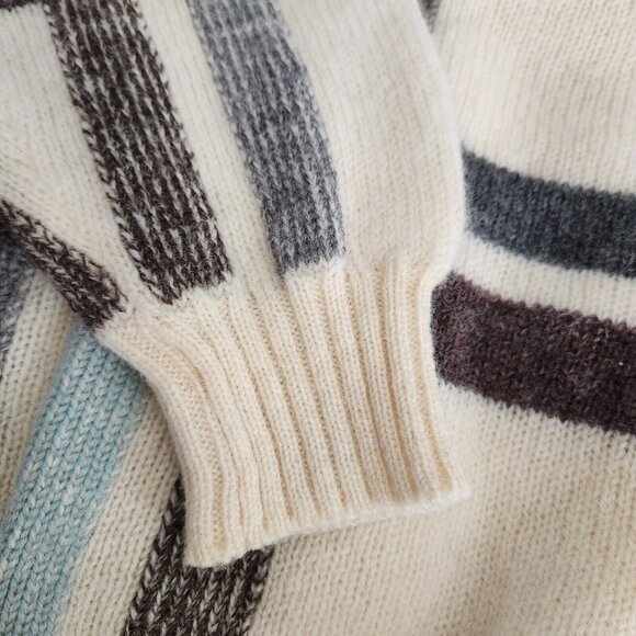 Vintage Damon 100% Pure Wool Sweater M Pullover Knit Grandpa Made in England - Picture 12 of 16